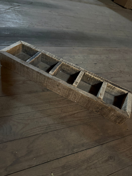 Wooden Box, 5 Compartments