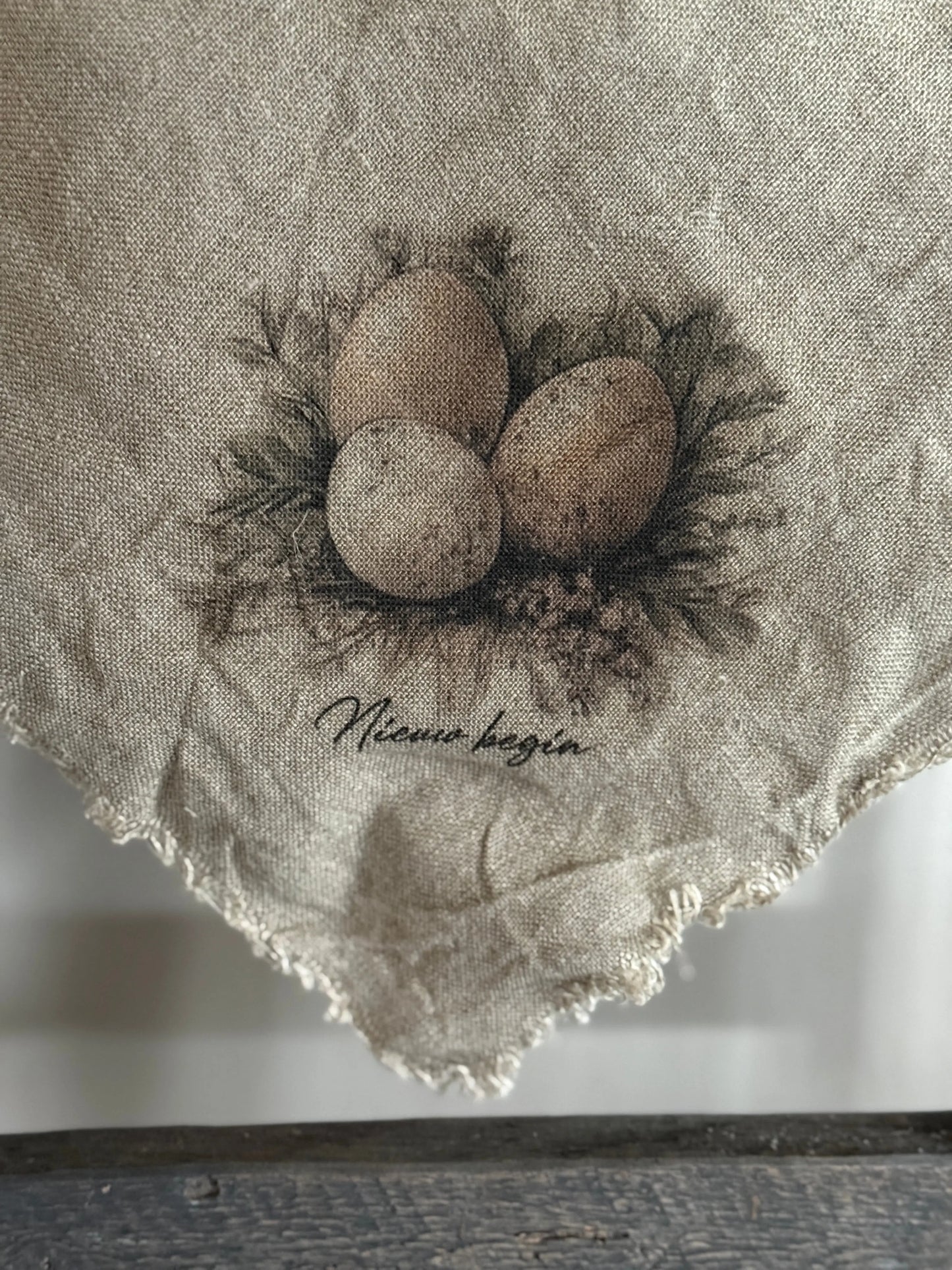 Shabby chic cloth "Eggs"