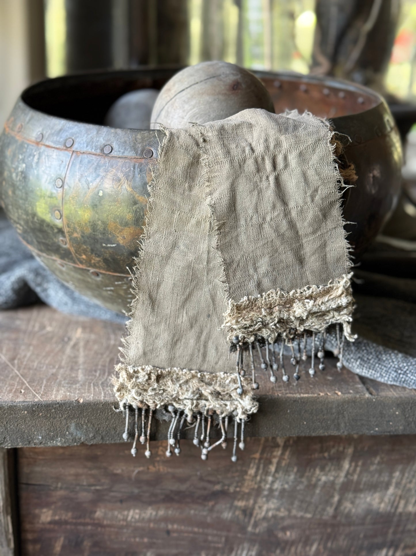 Shabby Ribbon with Ornament - various unique items.