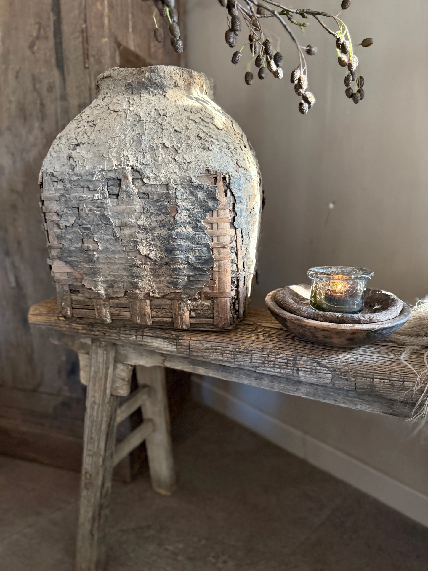 Authentic Old Clay Basket - Trapa Living (05)