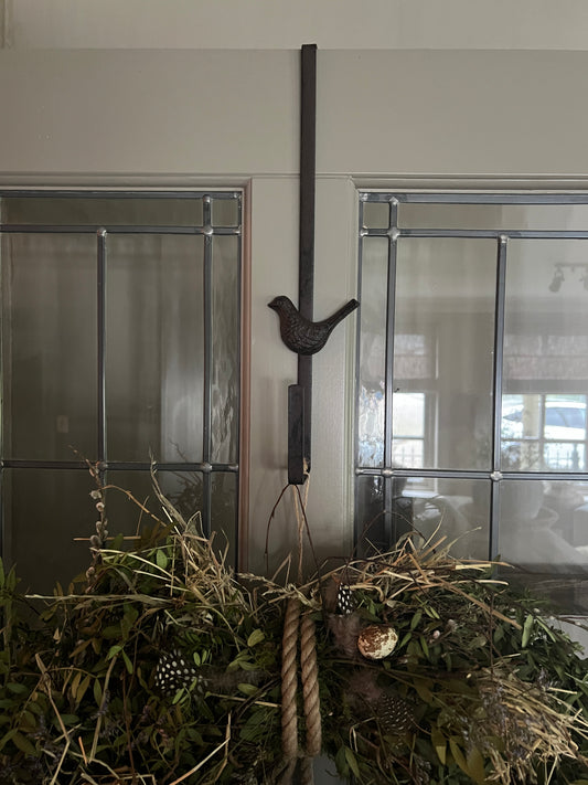 Door wreath hanger Bird