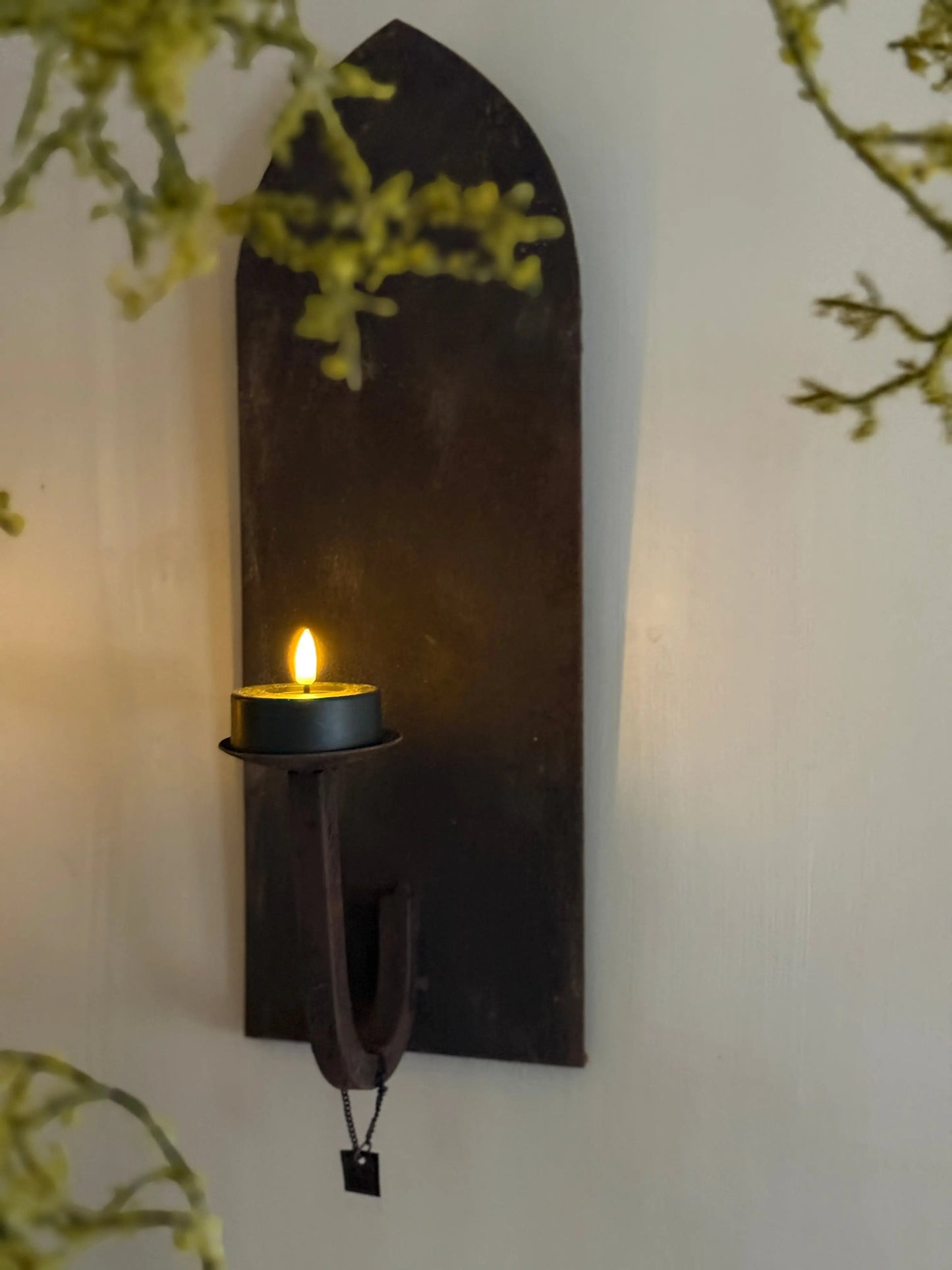 Aura Peeperkorn Wall Sconces – Iron with Rusty Finish