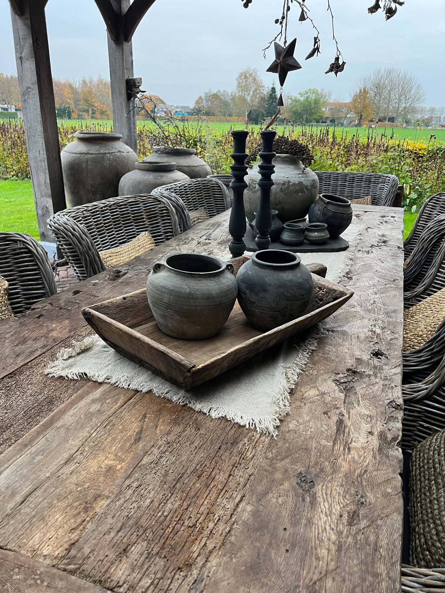 Table runner/Table runner 100% linen "Sifra" StoneWashed