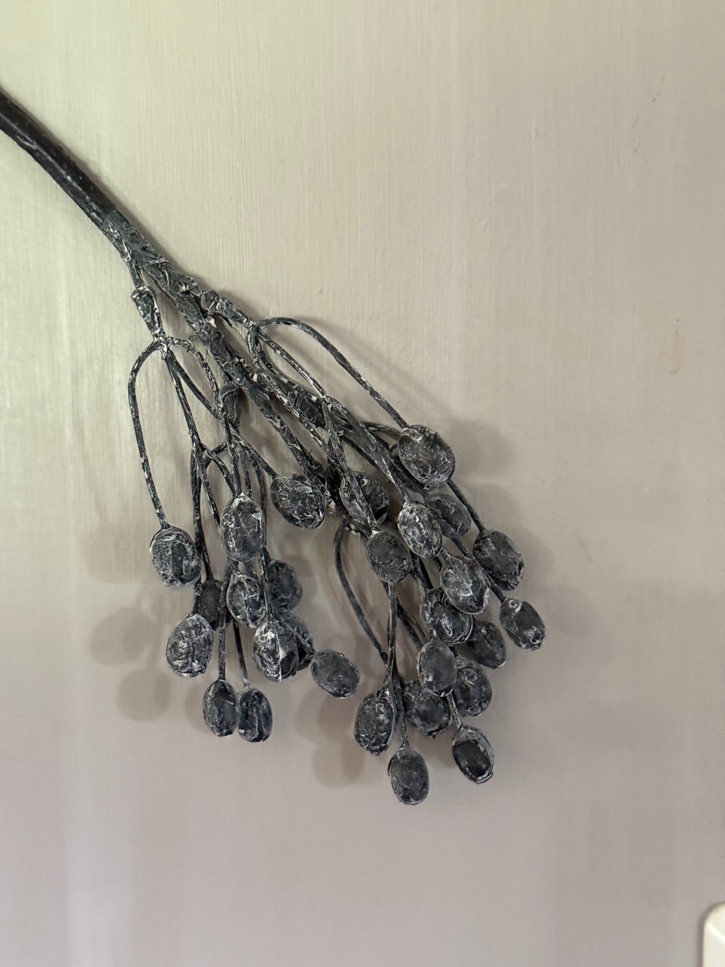 Artificial Olive Branch with Dark Olives – 35 x 10 cm