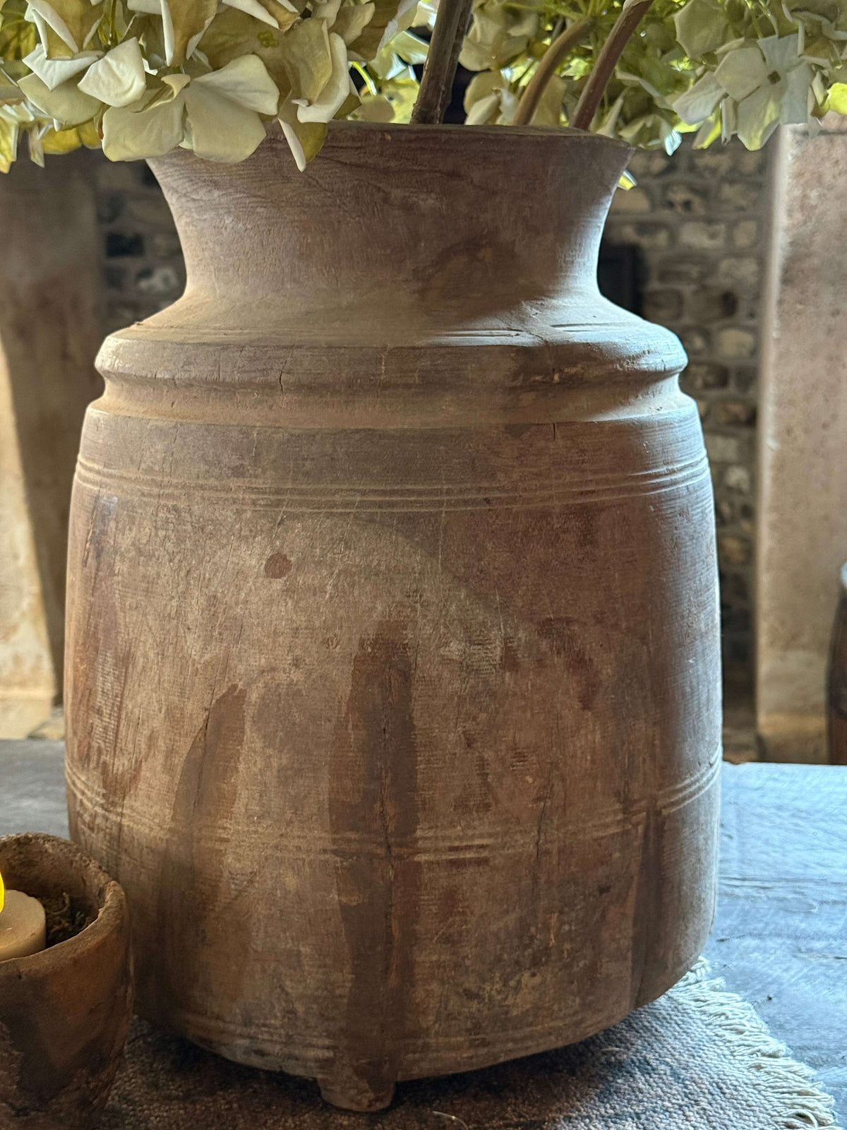 Oude houten Naga pot XXL- (LH1C)