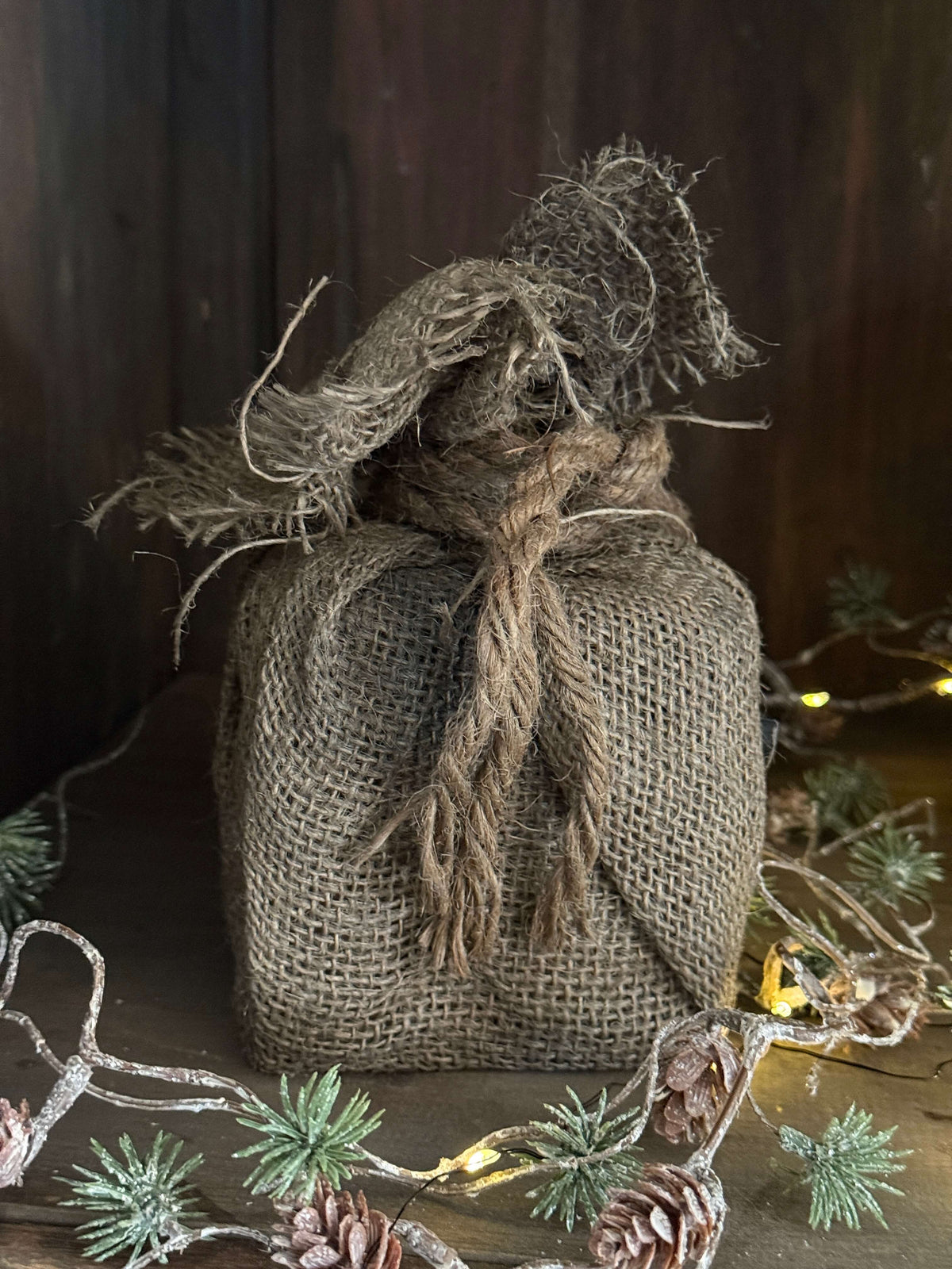 Jute gift bag with coins - San7