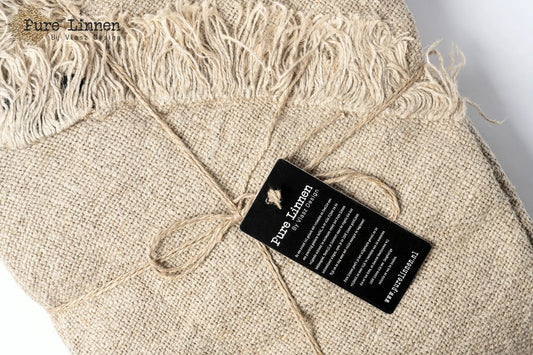 Tafelkleed Rond 100% linnen "Dora" Naturel