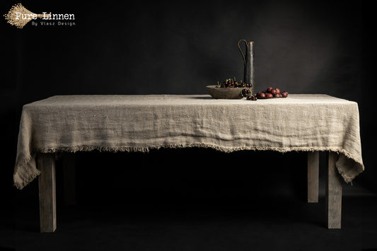 Tablecloth Straight 100% linen "Julia" Natural