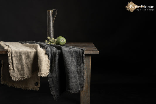 Table runner/Table runner 100% linen "Sifra" StoneWashed