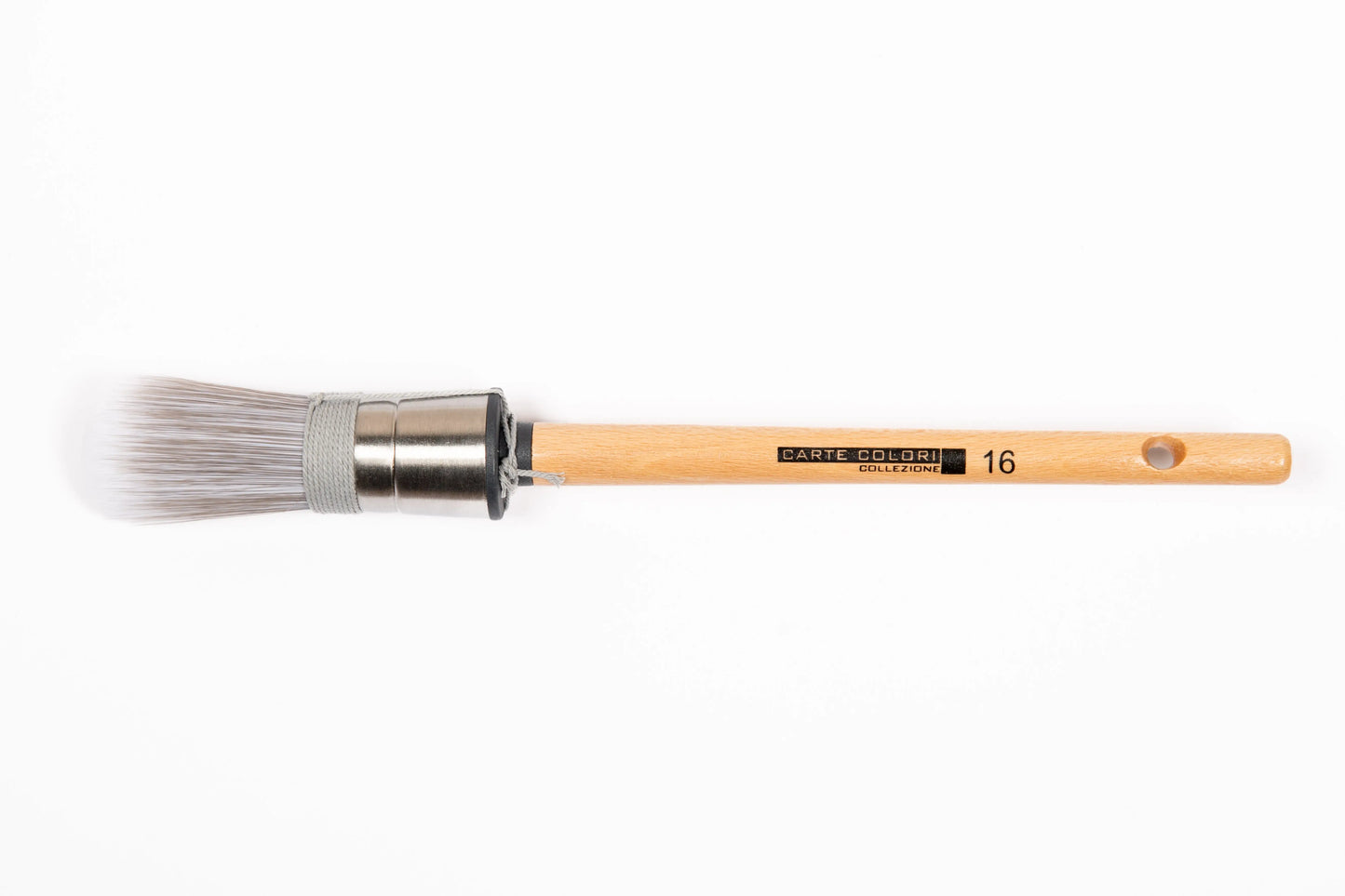 Round wall paint or finishing brush, no. 16