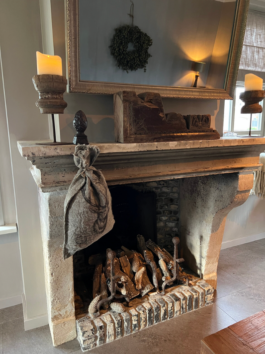 Wrought Iron Closed Pine Cone Pendant