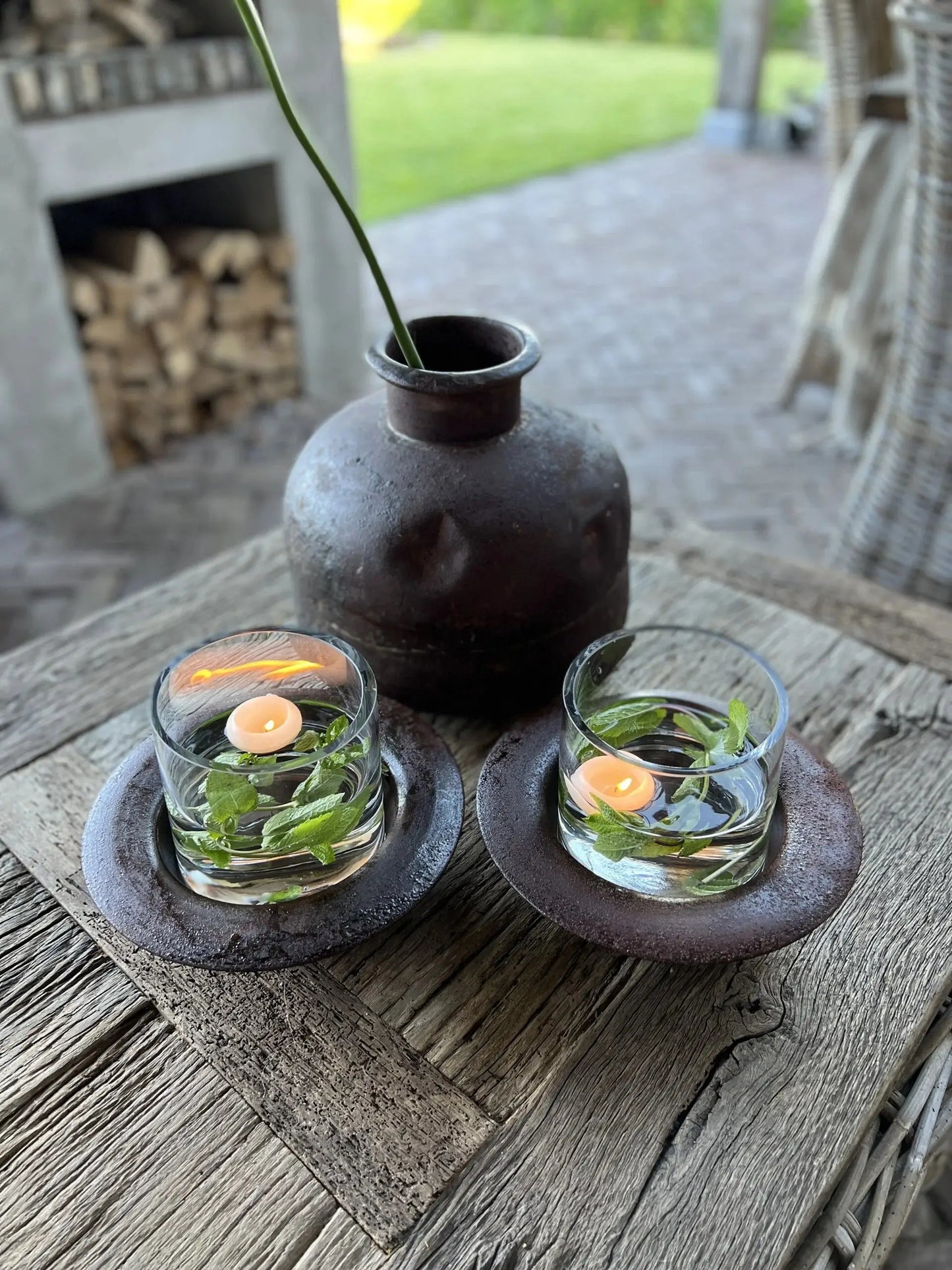 Laterne aus Glas