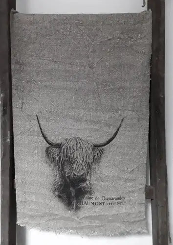 Shabby Lap mit Highlander Print – Coole Landhaus Deko 🐂✨