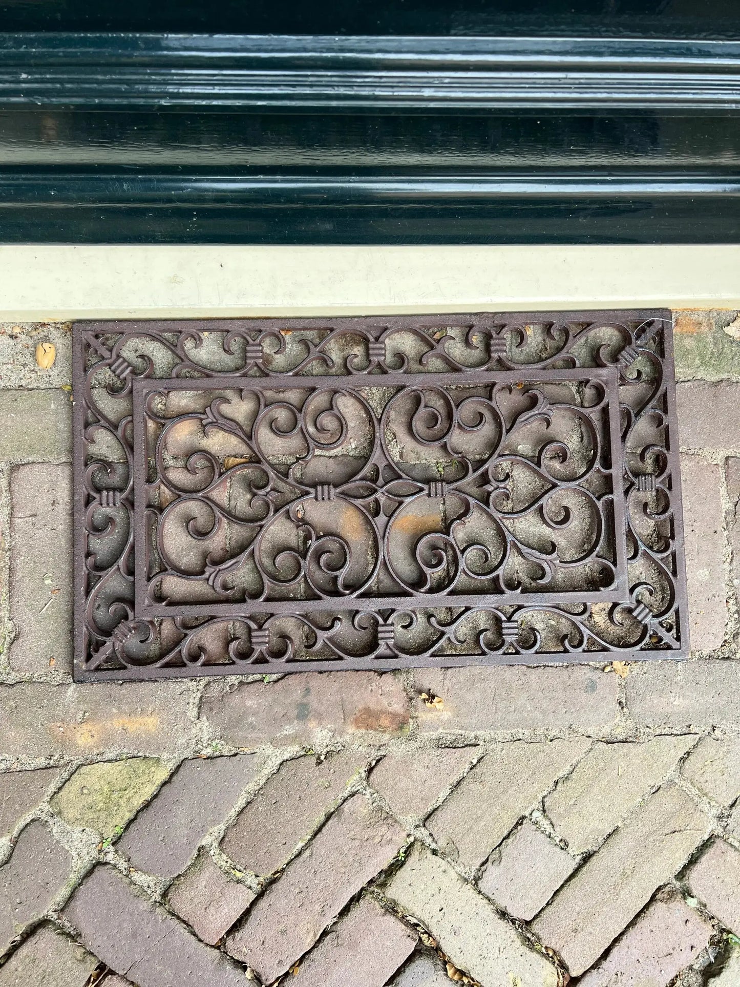 Cast iron doormat, rectangle