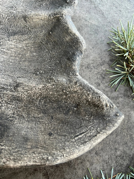 Concrete Christmas tree candlestick PMR