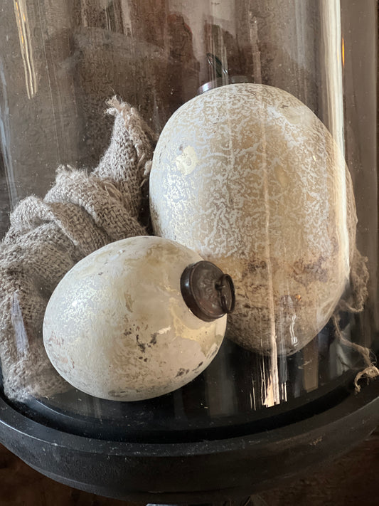 Egg broken white / gold shiny, Available in M and L