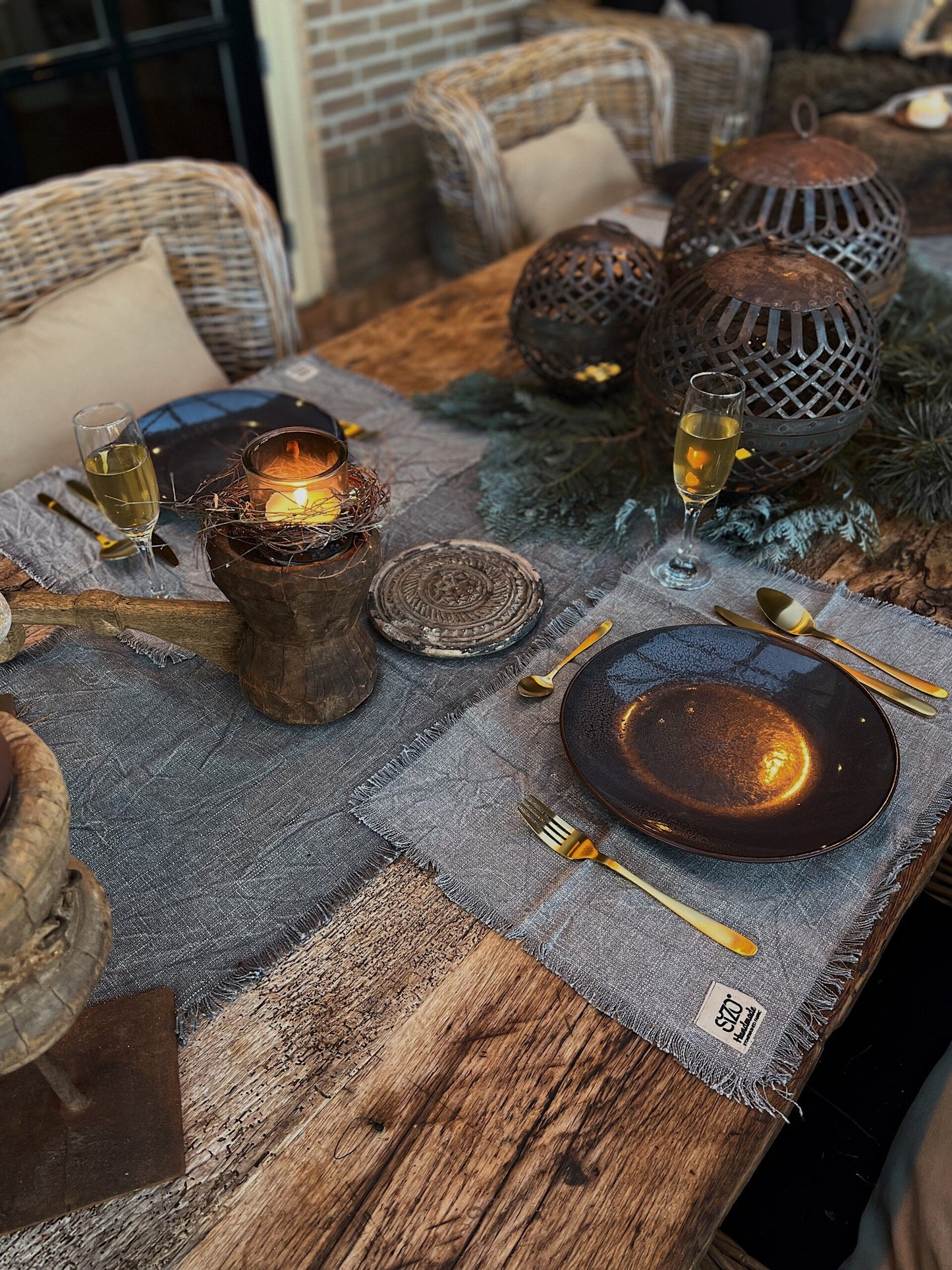 Decoration balls, set of 3 pieces