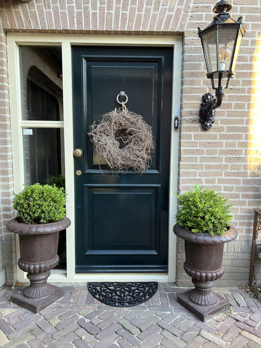 Half round rubber doormat