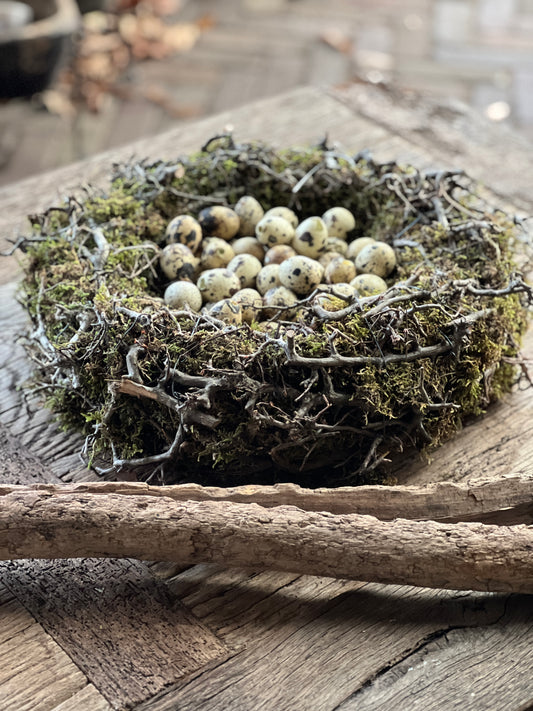 Bonsai Wreath with Moss – Green Brown – 40 cm