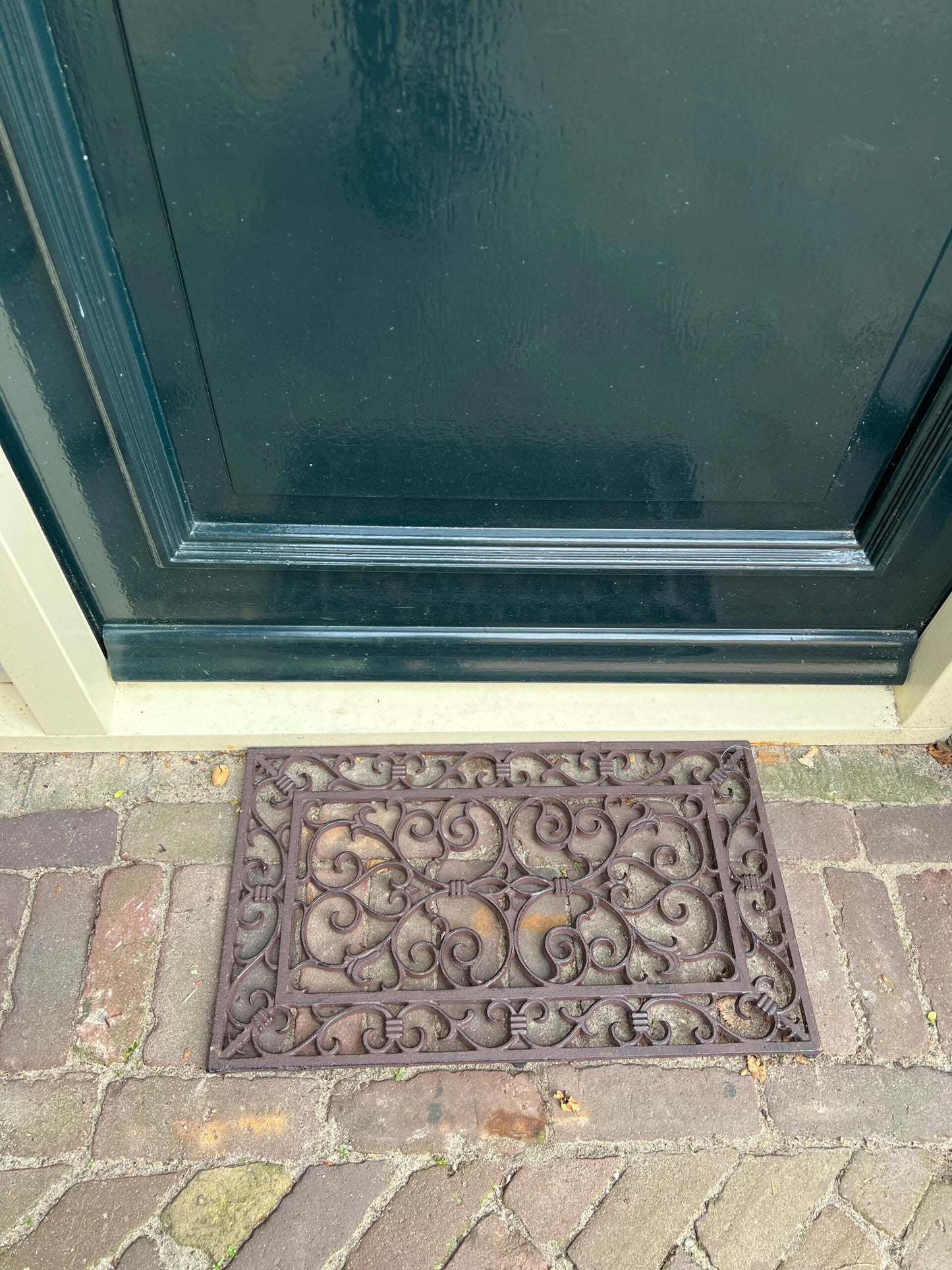 Cast iron doormat, rectangle