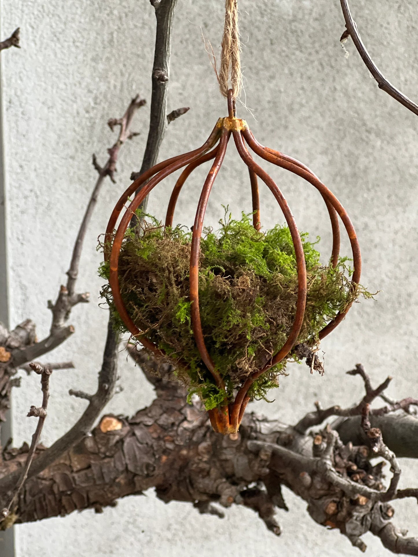 Rusted ornament, available in S and M.