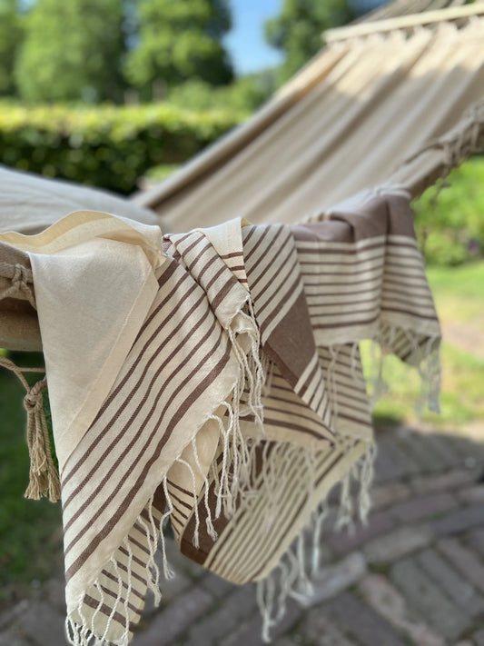Fouta plaid Brown Raye