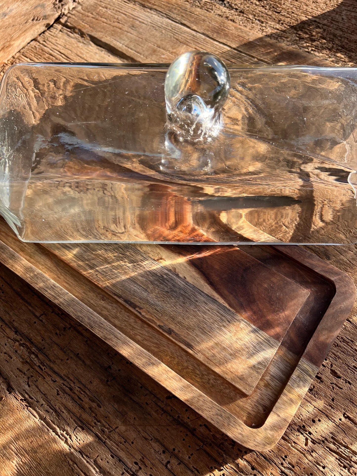 Tortenglocke aus Glas