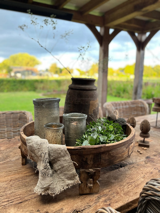 Lantern folded edge matt gold available in XS, S, M and L