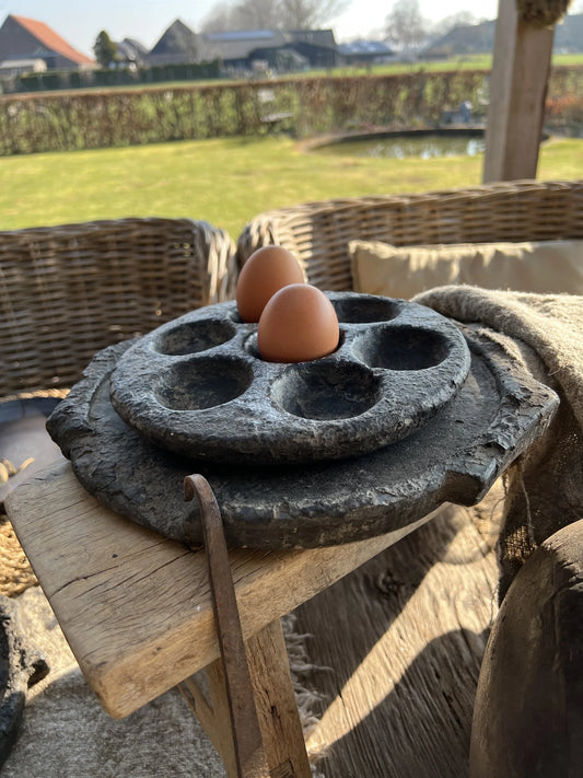 Soapstone poffertjes plate