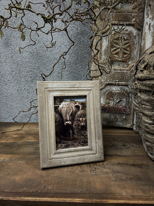 Photo frame wood taupe