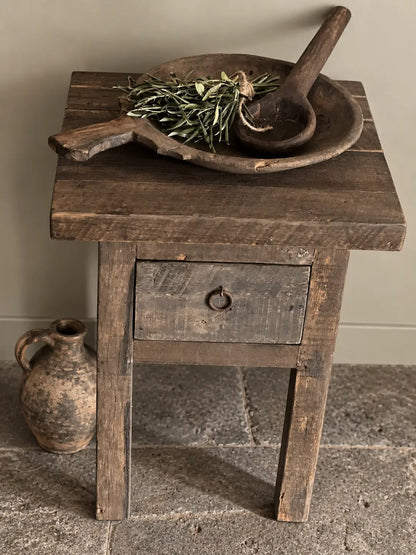 Driftwood Side Table with 1 drawer - Trapa Living