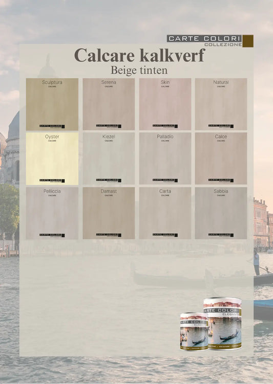 Calcare Kalkverf, Carte Colori, Beigetinten
