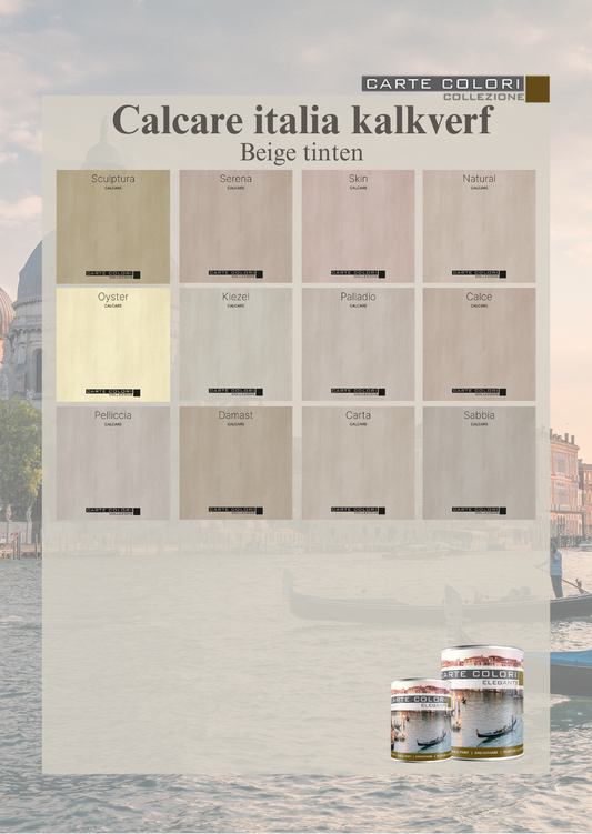 Calcare Italia kalkverf, Carte Colori, Beigetinten