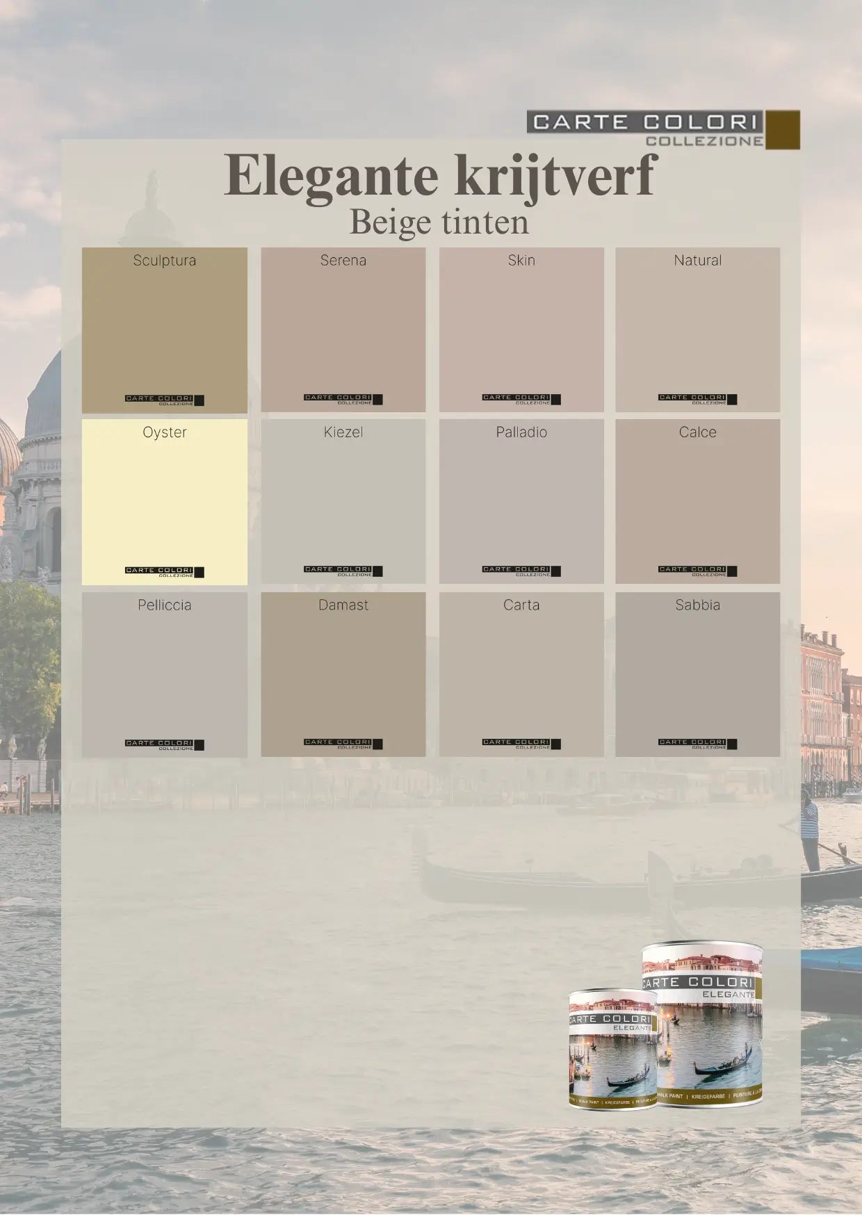 Elegante krijtverf  Carte Colori, Beigetinten
