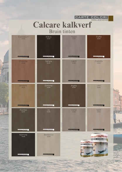 Calcare Kalkfarbe, Carte Colori, Brauntöne 