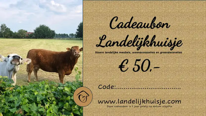 Geschenkgutschein für ein Landhaus