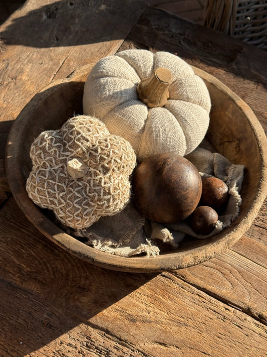 Stoffen pompoen naturel, effen en bewerkte stof