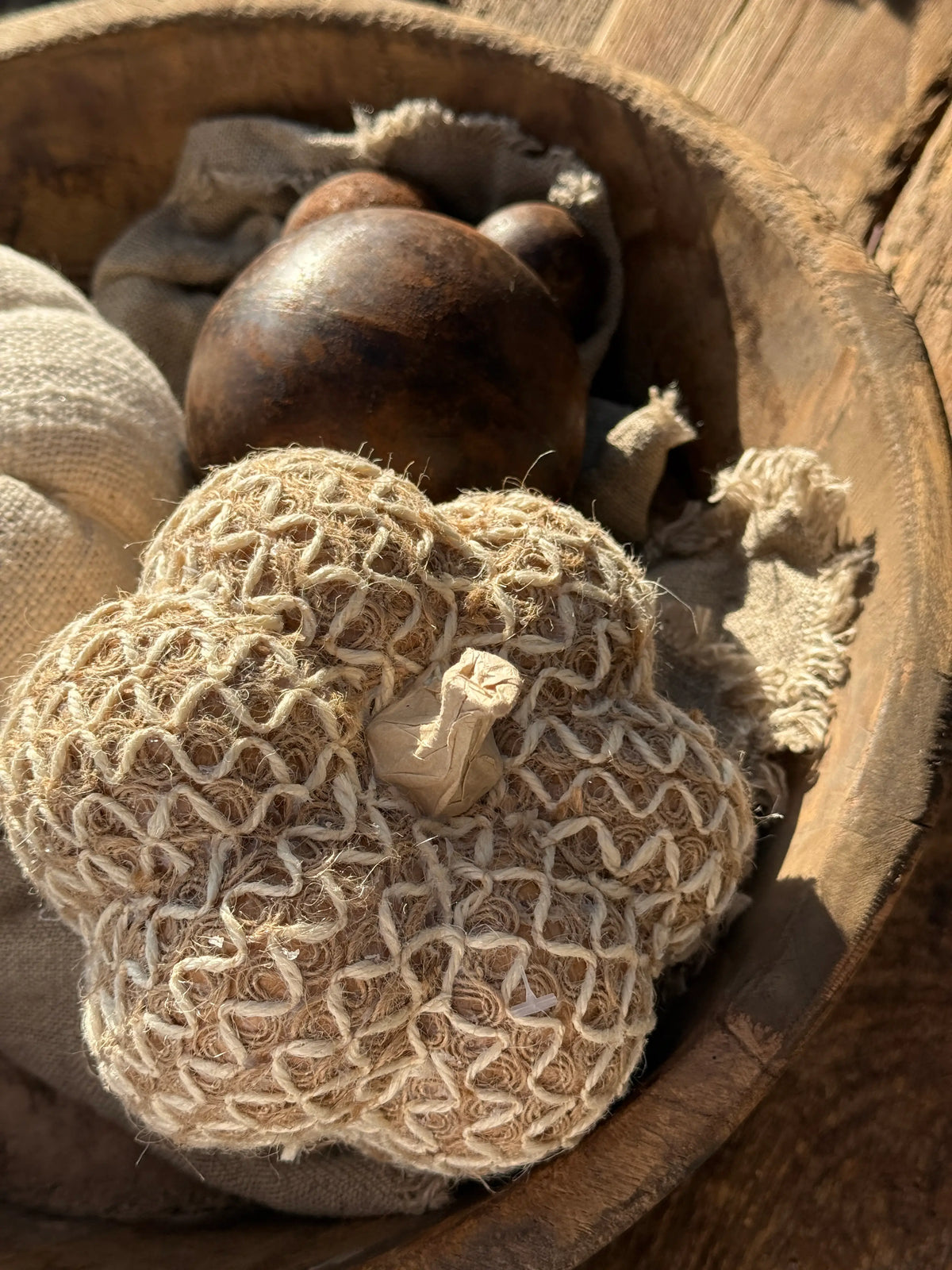 Fabric pumpkin natural, plain and textured fabric