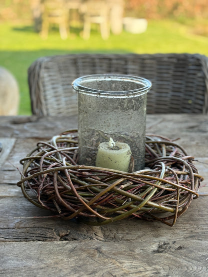 Wreath of twisted willow wood