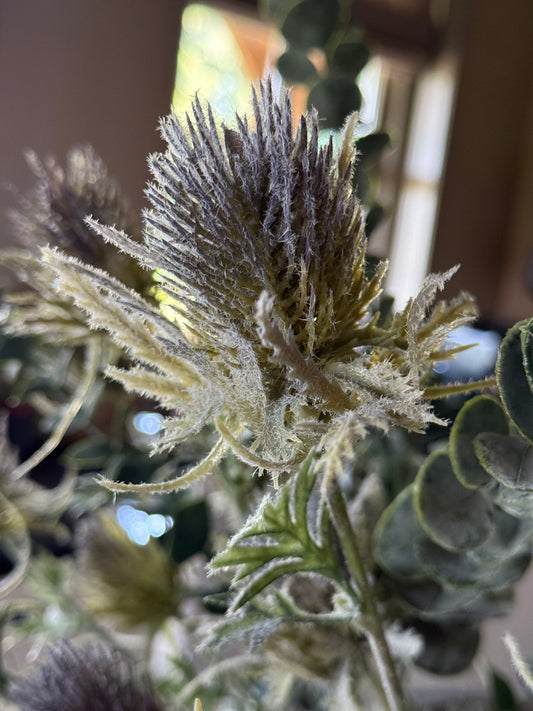 Artificial branch Wild Thistle – 40 cm