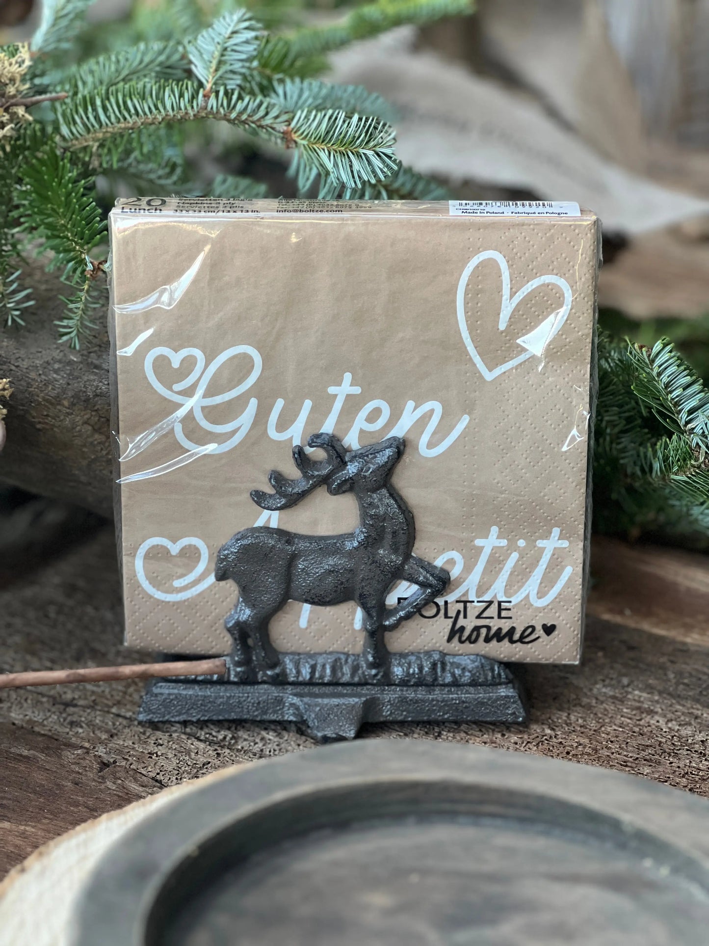 Napkin holder/hanger reindeer/Christmas tree