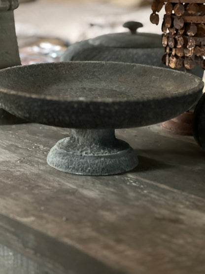 Plateau op voet Chiara Old Grey