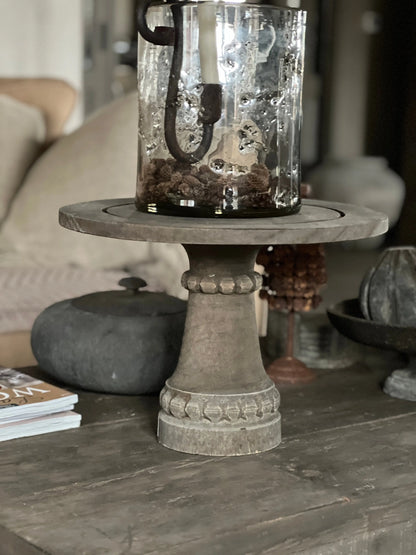 Tray on stand Old grey - Trapa Living