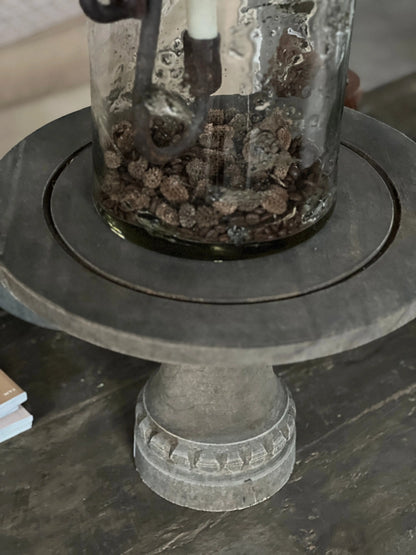 Tray on stand Old grey - Trapa Living