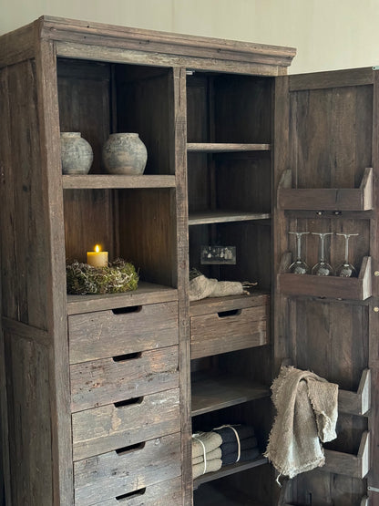 Storage cupboard Bram, Driftwood