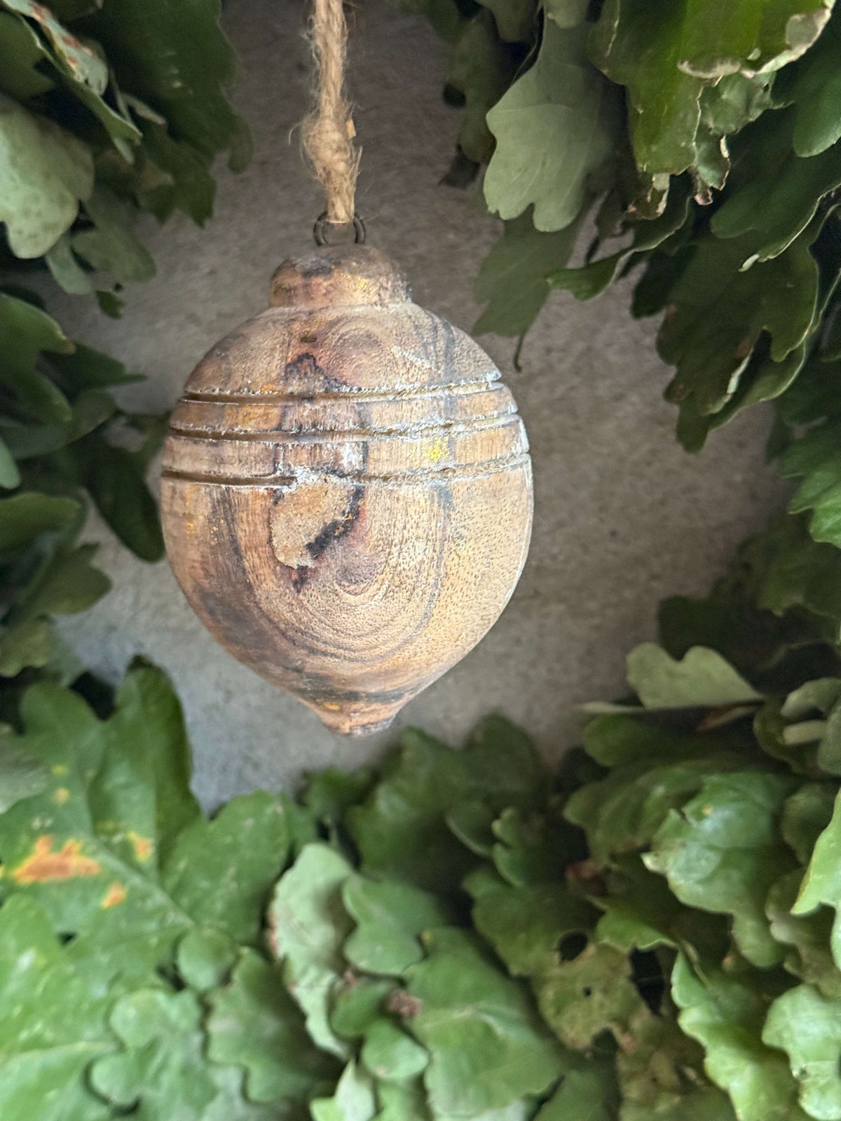 Houten klos bruin/goud