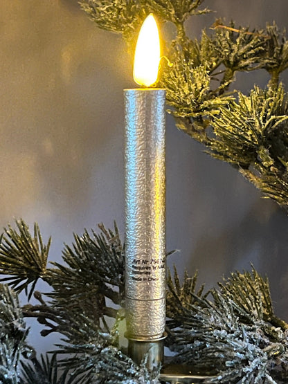 LED Christbaumkerzen Gold, 10 Stück mit Fernbedienung