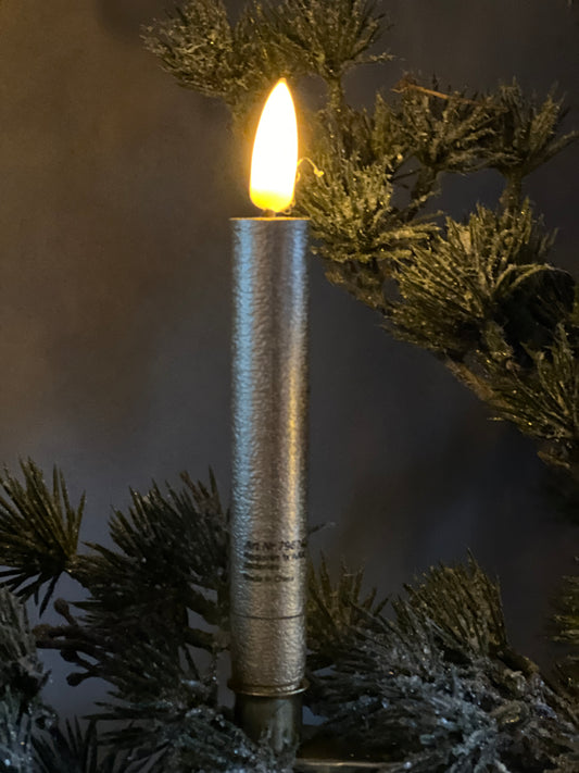 LED Christmas tree candles Gold, 10 pieces with remote control