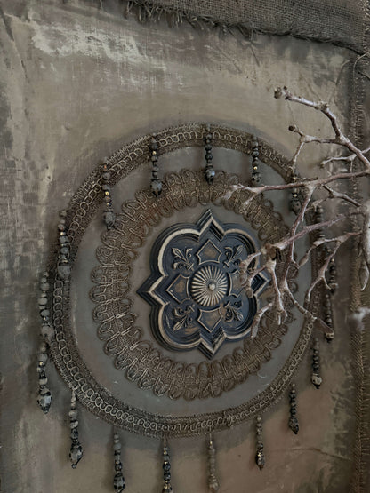 Limewash cloth with ornament – Handmade by San 7