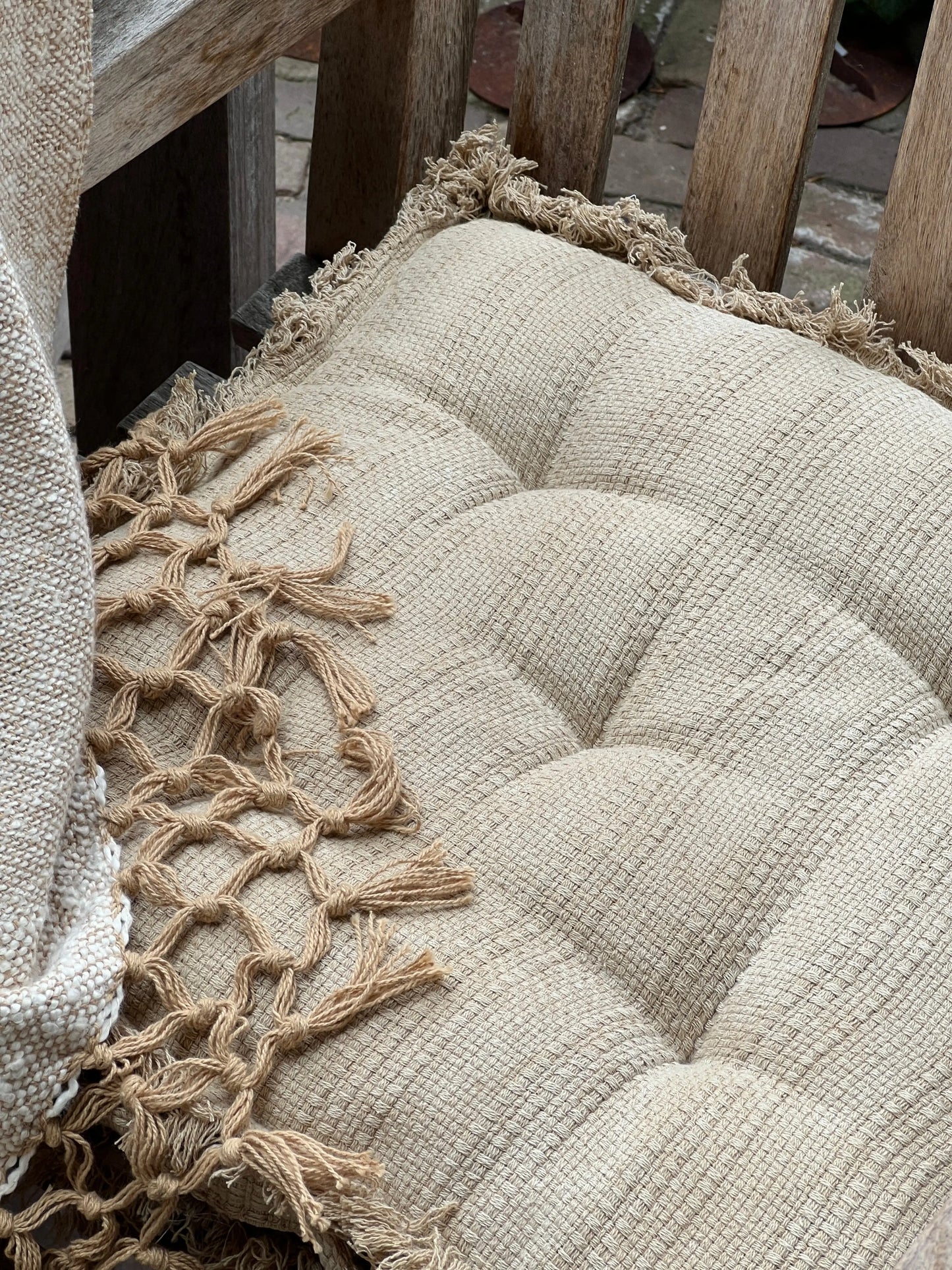 Mattress cushion natural/beige